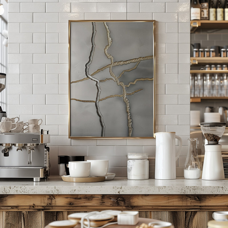 Metallic landscape nº1 - Stretched Canvas, Poster or Fine Art Print I Heart Wall Art