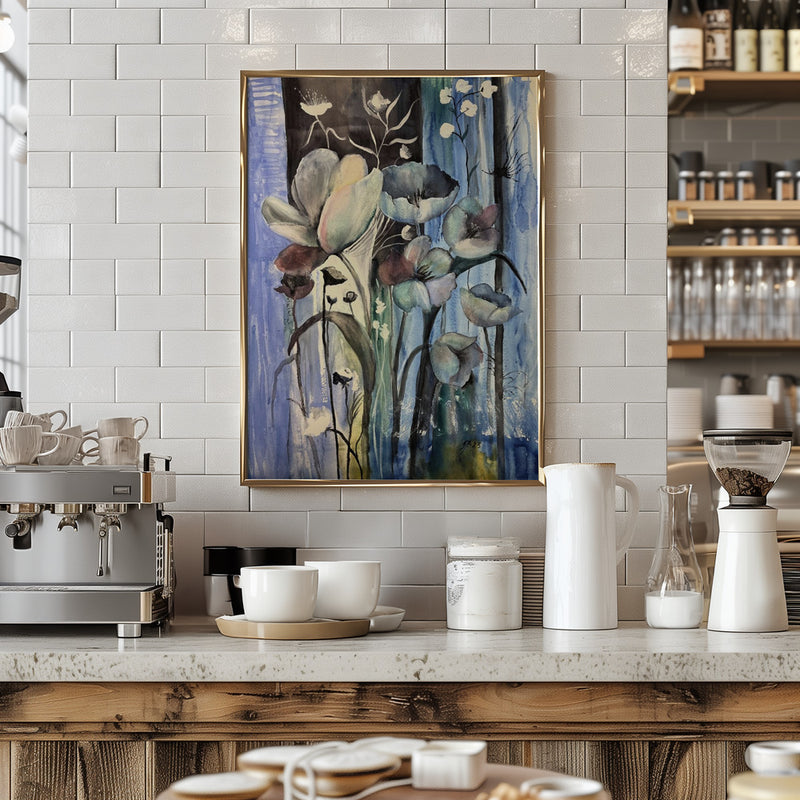 Blue mood - Stretched Canvas, Poster or Fine Art Print I Heart Wall Art