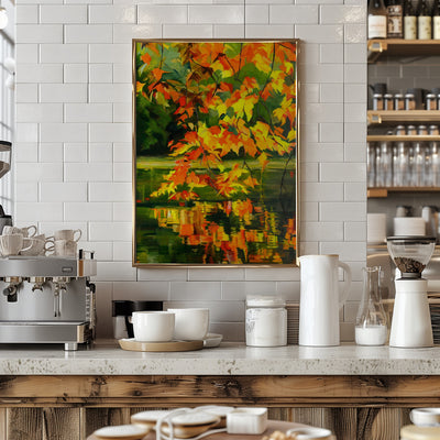 Autumn Reflections - Stretched Canvas, Poster or Fine Art Print I Heart Wall Art