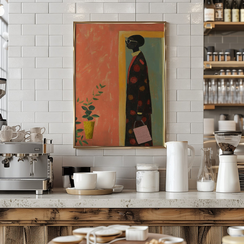 Portrait of a Woman - Stretched Canvas, Poster or Fine Art Print I Heart Wall Art