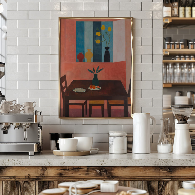 The Restaurant - Stretched Canvas, Poster or Fine Art Print I Heart Wall Art