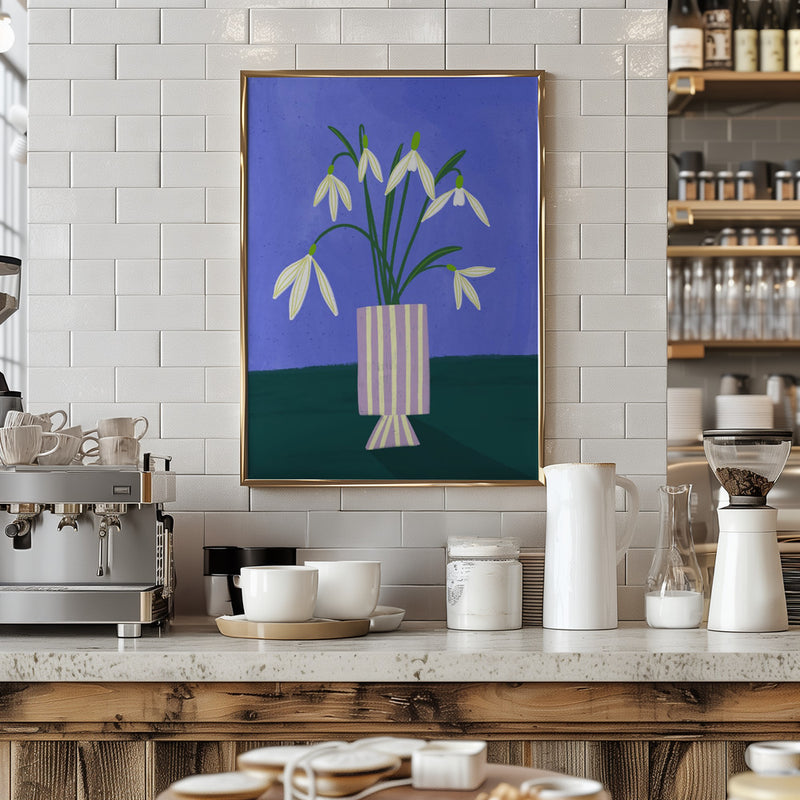 Snowdrops - Stretched Canvas, Poster or Fine Art Print I Heart Wall Art