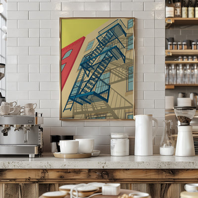 New York West Village - Stretched Canvas, Poster or Fine Art Print I Heart Wall Art