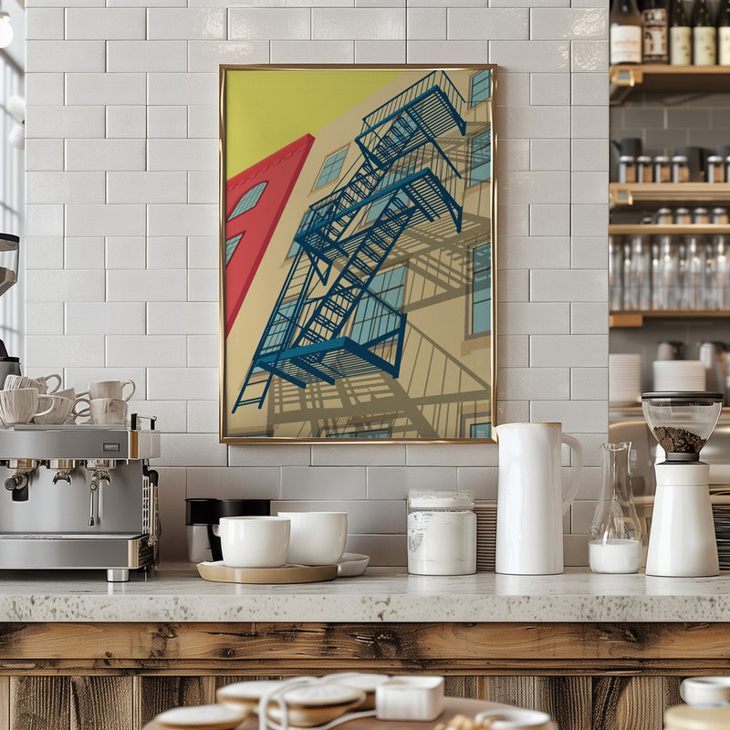 New York West Village - Stretched Canvas, Poster or Fine Art Print I Heart Wall Art