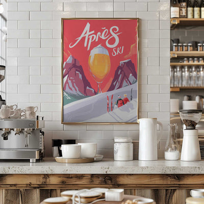 Apés Ski - Stretched Canvas, Poster or Fine Art Print