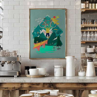 Head for the Hills - Stretched Canvas, Poster or Fine Art Print