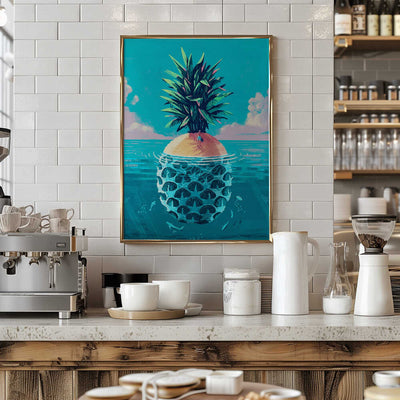 Stranded On Pineapple Island - Stretched Canvas, Poster or Fine Art Print