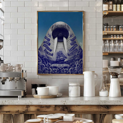 Salty Old Sea Dog - Stretched Canvas, Poster or Fine Art Print