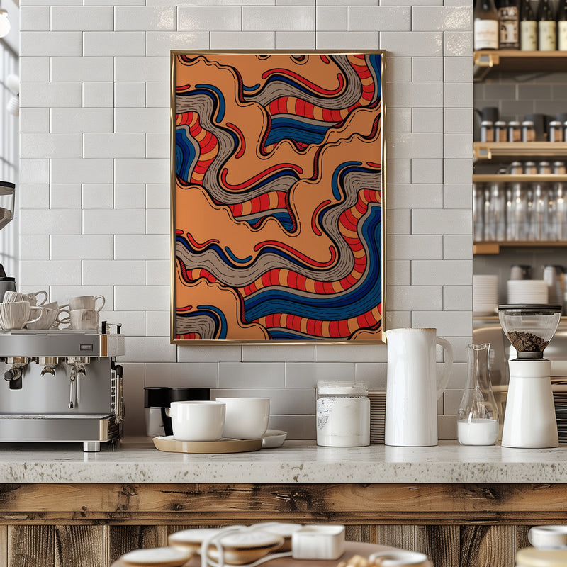 Waves of the ocean - Stretched Canvas, Poster or Fine Art Print I Heart Wall Art