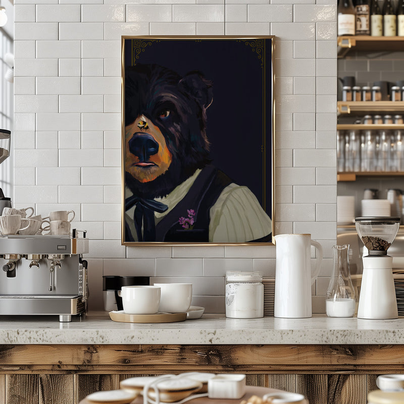 Bear - Stretched Canvas, Poster or Fine Art Print I Heart Wall Art