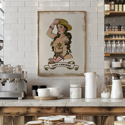 Lady Lawless - Stretched Canvas, Poster or Fine Art Print I Heart Wall Art