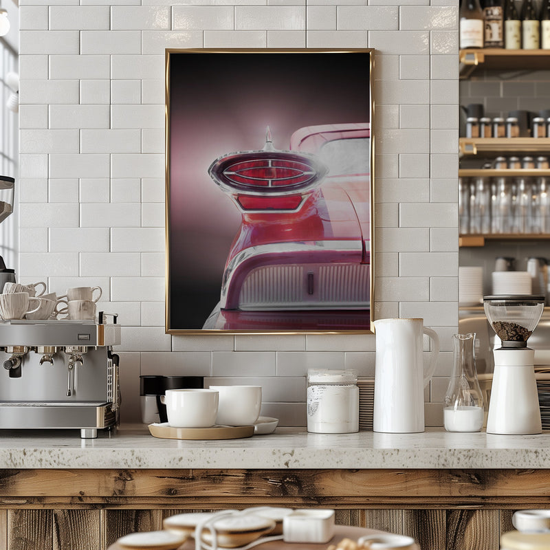 American classic car 98 1959 convertible - Stretched Canvas, Poster or Fine Art Print I Heart Wall Art