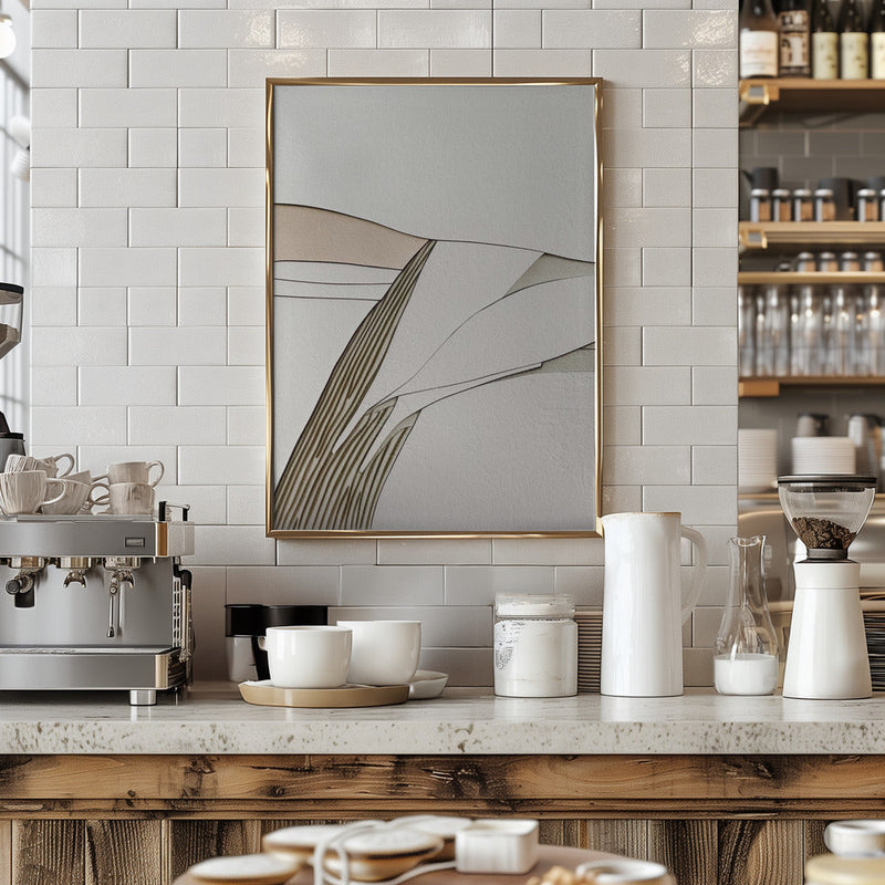 Minimal Lines I - Stretched Canvas, Poster or Fine Art Print I Heart Wall Art