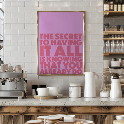 the secret - Stretched Canvas, Poster or Fine Art Print I Heart Wall Art