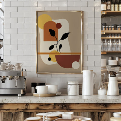 Geometric Modern Art - Stretched Canvas, Poster or Fine Art Print I Heart Wall Art