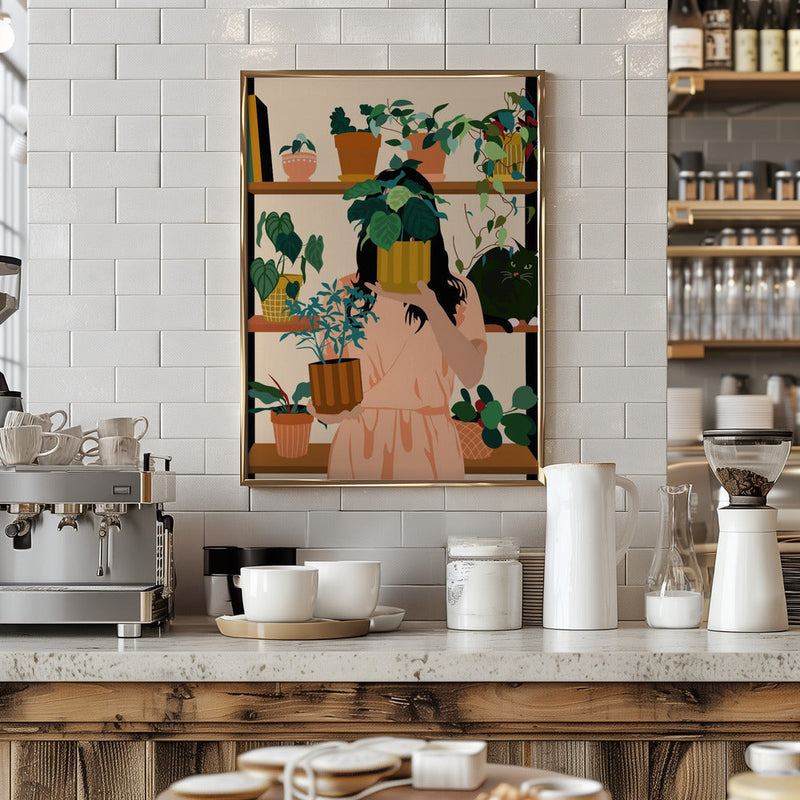 Potted Oasis - Stretched Canvas, Poster or Fine Art Print I Heart Wall Art