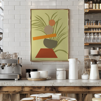 Abstract Botanical Delight - Stretched Canvas, Poster or Fine Art Print I Heart Wall Art