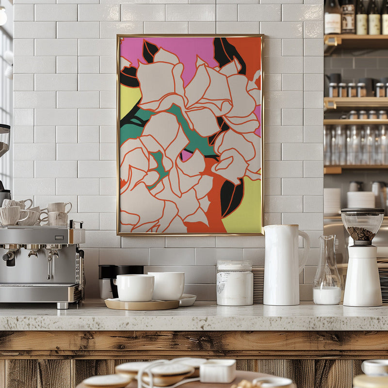 Pink Bougainvillea Essence - Stretched Canvas, Poster or Fine Art Print I Heart Wall Art