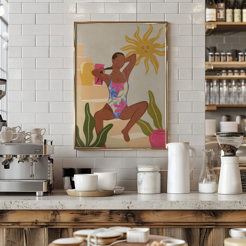 Beneath the Smiling Sun - Stretched Canvas, Poster or Fine Art Print I Heart Wall Art