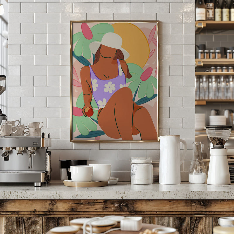 Flower Fields and Sunshine - Stretched Canvas, Poster or Fine Art Print I Heart Wall Art