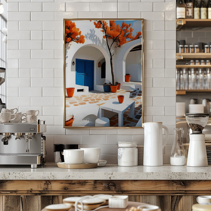 Terracotta Dreams In Greece - Stretched Canvas, Poster or Fine Art Print I Heart Wall Art