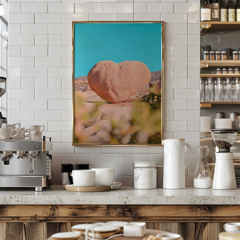 Heart Rock in Joshua Tree National Park, California - Stretched Canvas, Poster or Fine Art Print I Heart Wall Art