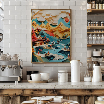 Nature In Layers - Stretched Canvas, Poster or Fine Art Print I Heart Wall Art