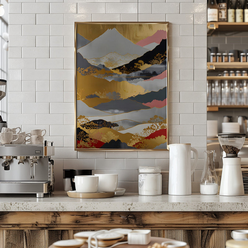 Japanese Landscape - Stretched Canvas, Poster or Fine Art Print I Heart Wall Art