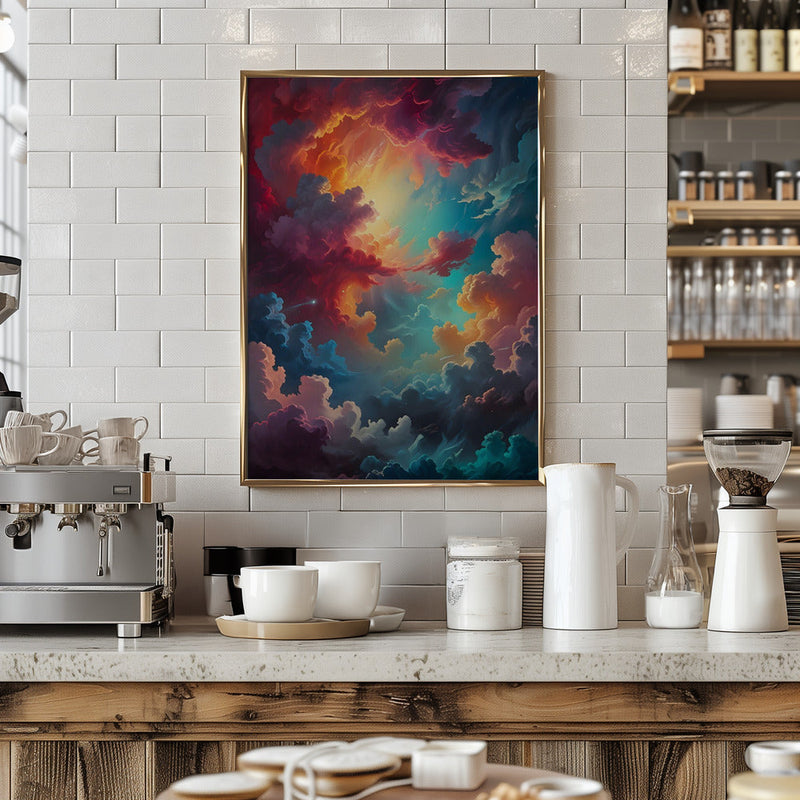 Aurora In the Clouds - Stretched Canvas, Poster or Fine Art Print I Heart Wall Art