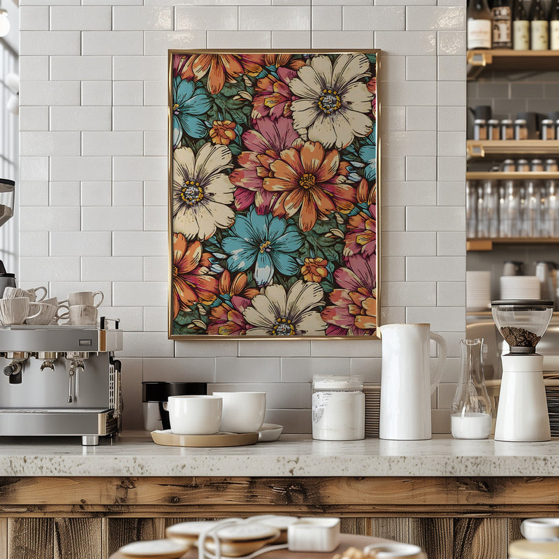 Flower Power - Stretched Canvas, Poster or Fine Art Print I Heart Wall Art