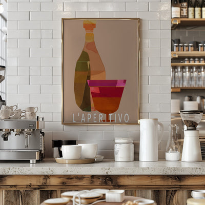 L&#039;Aperitivo 2 - Stretched Canvas, Poster or Fine Art Print I Heart Wall Art