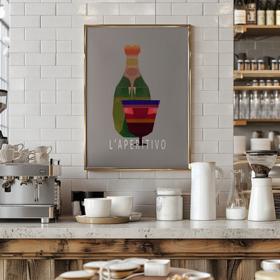 L&#039;Aperitivo 3 - Stretched Canvas, Poster or Fine Art Print I Heart Wall Art