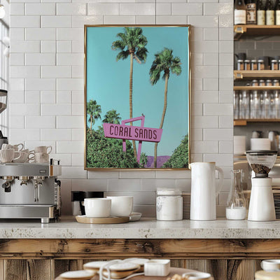 Retro Paradise Vibes - Stretched Canvas, Poster or Fine Art Print I Heart Wall Art