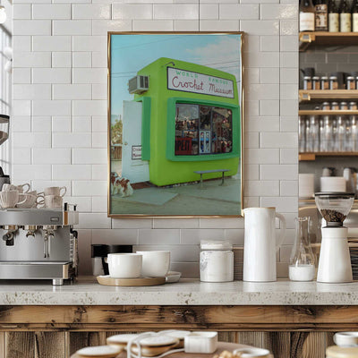 World Famous Crochet Museum - Stretched Canvas, Poster or Fine Art Print I Heart Wall Art