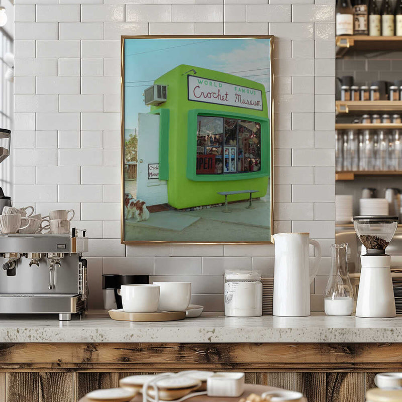 World Famous Crochet Museum - Stretched Canvas, Poster or Fine Art Print I Heart Wall Art