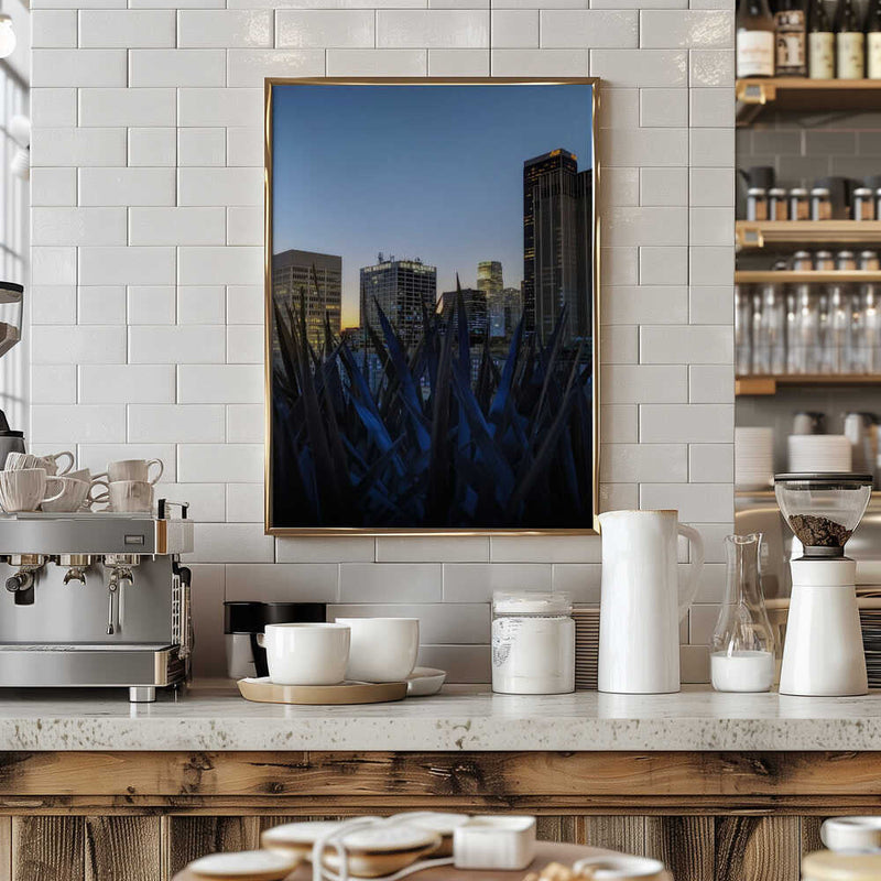 Stunning Los Angeles Skyline at Dusk - Stretched Canvas, Poster or Fine Art Print I Heart Wall Art