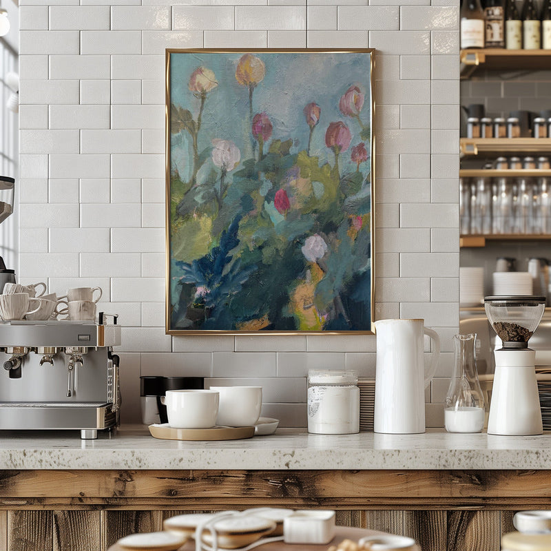 Impressionistic Blooms - Stretched Canvas, Poster or Fine Art Print I Heart Wall Art