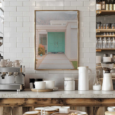 Turquoise Entryway - Stretched Canvas, Poster or Fine Art Print I Heart Wall Art