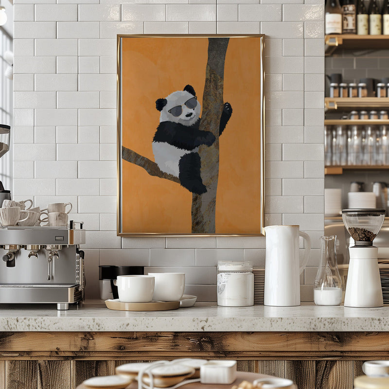 Cool panda - Stretched Canvas, Poster or Fine Art Print I Heart Wall Art