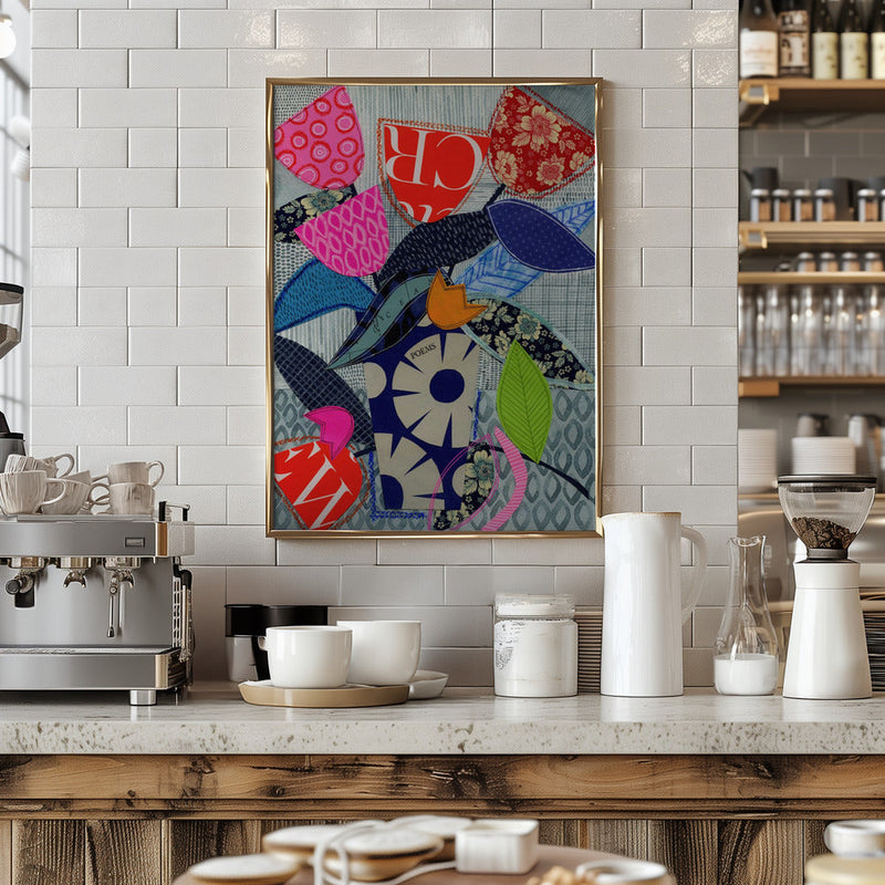 Vibrant Petals - Stretched Canvas, Poster or Fine Art Print I Heart Wall Art