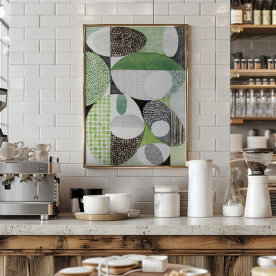 Geometric Shapes With Patterns - Stretched Canvas, Poster or Fine Art Print I Heart Wall Art