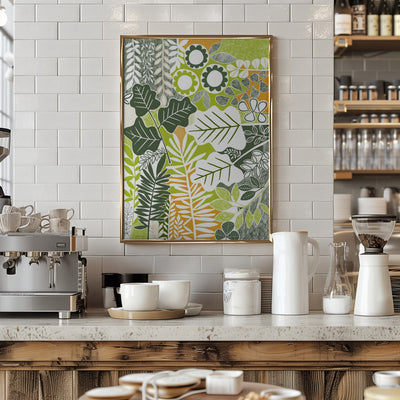 Modern Botanical Sage &amp; Citrus - Stretched Canvas, Poster or Fine Art Print I Heart Wall Art