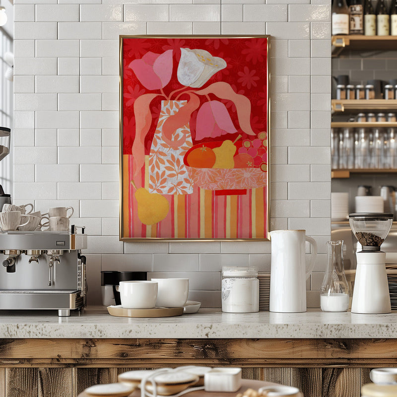 Tulip Still Life - Stretched Canvas, Poster or Fine Art Print I Heart Wall Art