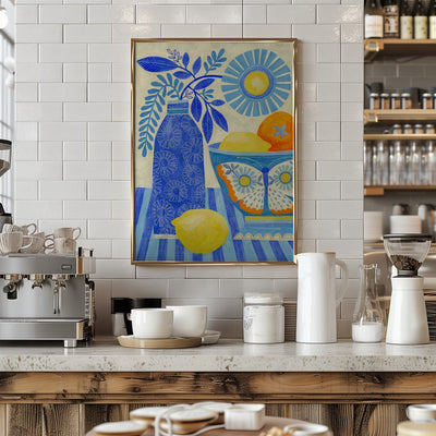 Butterfly Fruit Bowl - Stretched Canvas, Poster or Fine Art Print I Heart Wall Art