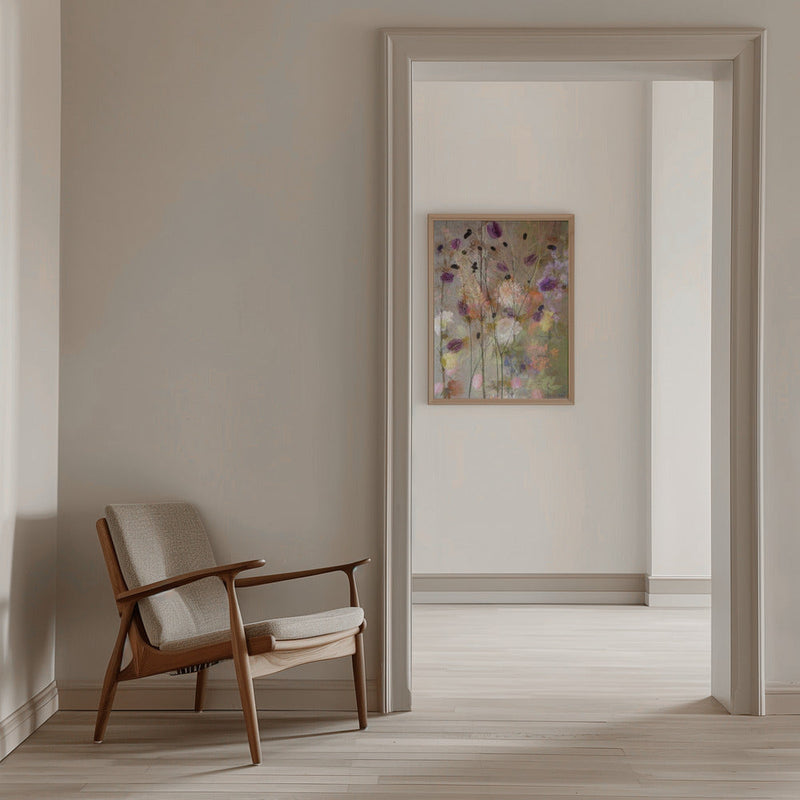 Painterly flowers - Stretched Canvas, Poster or Fine Art Print I Heart Wall Art