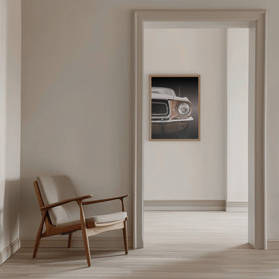 American classic car Mustang Coupe 1968 - Stretched Canvas, Poster or Fine Art Print I Heart Wall Art