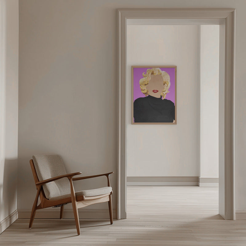 Faceless Marilyn Monroe Modern Art - Stretched Canvas, Poster or Fine Art Print I Heart Wall Art