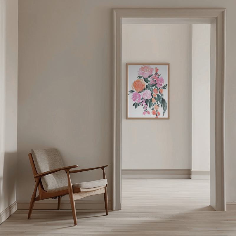 Heidi bouquet - Stretched Canvas, Poster or Fine Art Print I Heart Wall Art