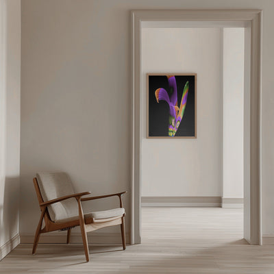 Digital Flower - Stretched Canvas, Poster or Fine Art Print I Heart Wall Art