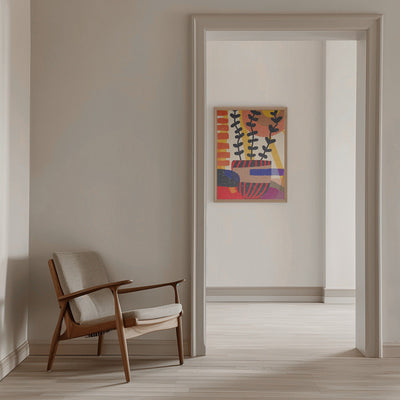 Plant in the Shadow - Stretched Canvas, Poster or Fine Art Print I Heart Wall Art